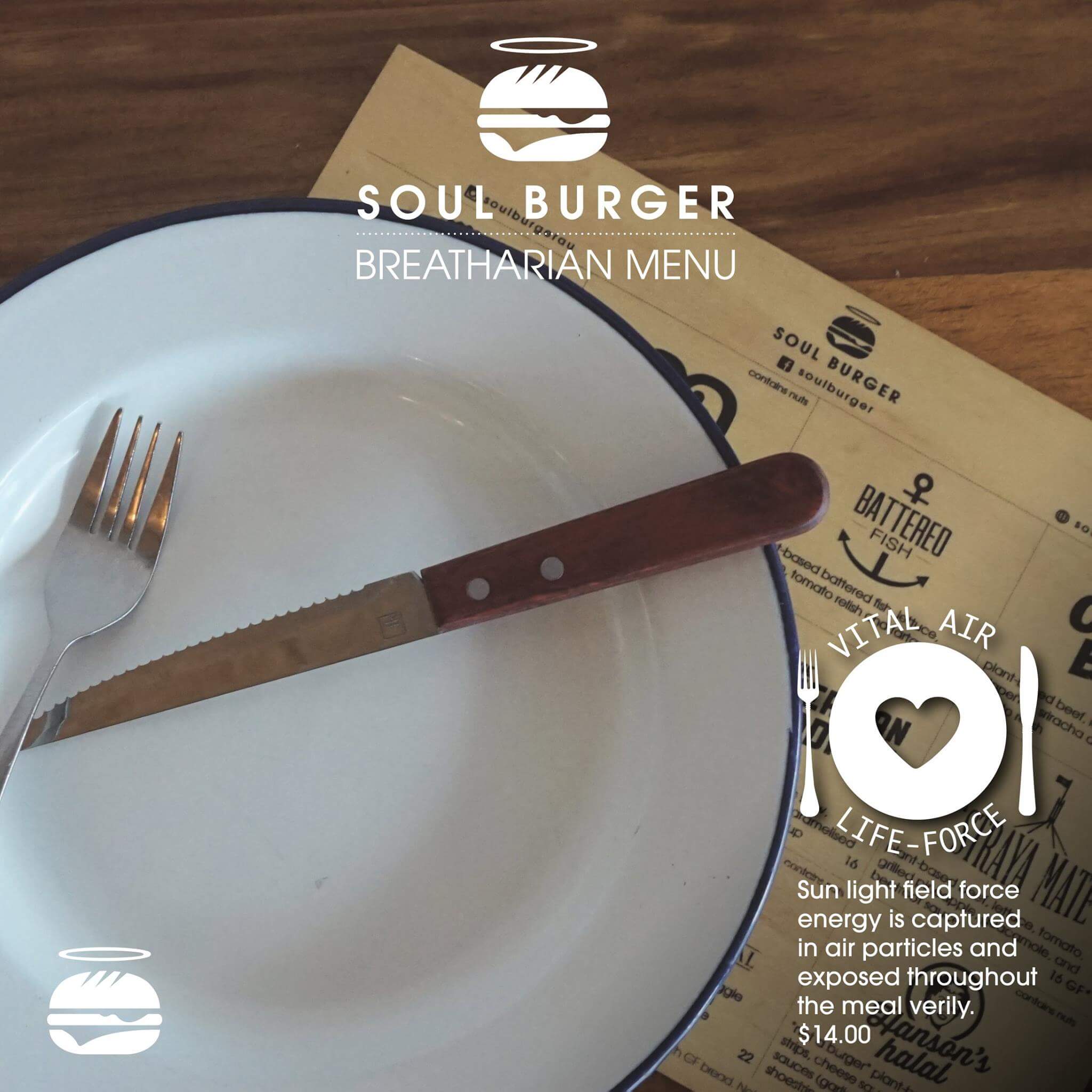 Soul Burger Launches New ‘Breatharian’ Menu to Save Plants