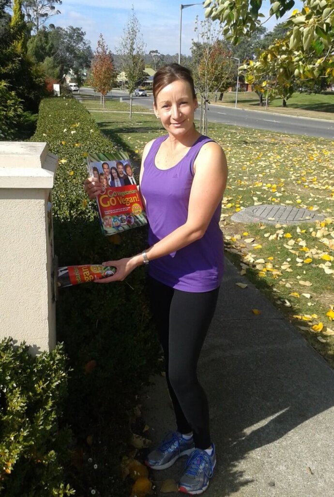 PETA Australia Vegan Starter Kit Distribution Day - Angela Bird