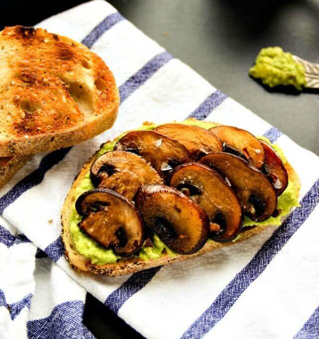 blissful-basil-avocado-mushroom-toast