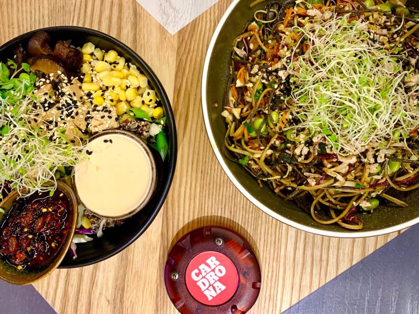 Vegan Buddha Bowl and Noodle Salad at Cardrona