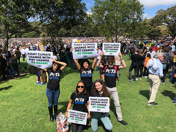 PETA Climate Strikers