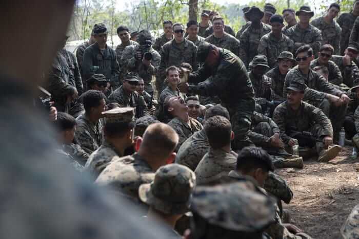 Image shows troops at 2020 Cobra Gold drill