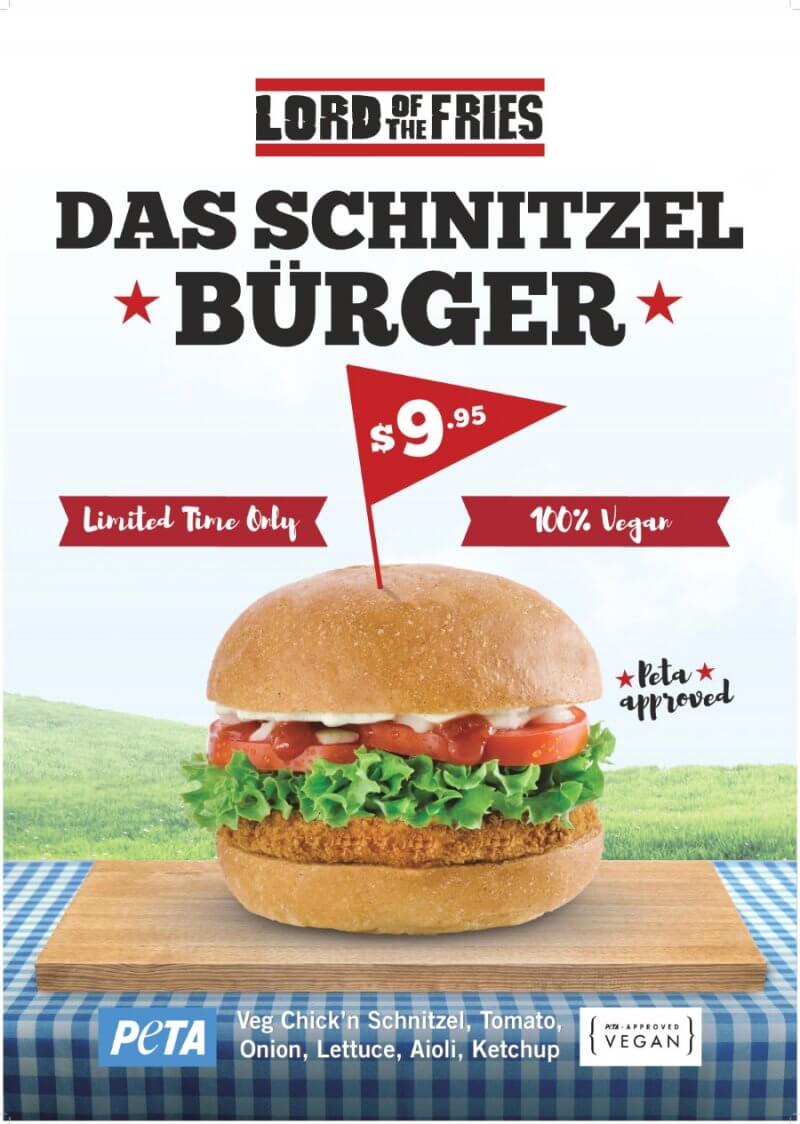 Lord of the Fries Das Schnitzel Burger