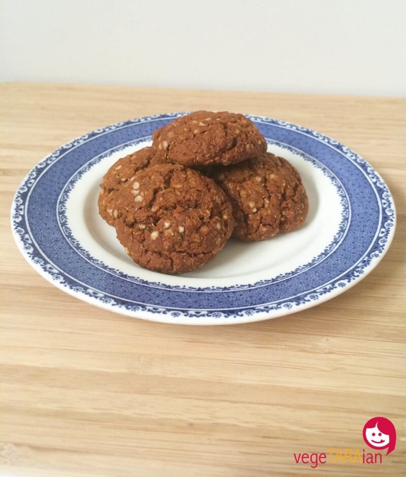 Gluten-Free Vegan Lemon and Quinoa Anzac Biscuits