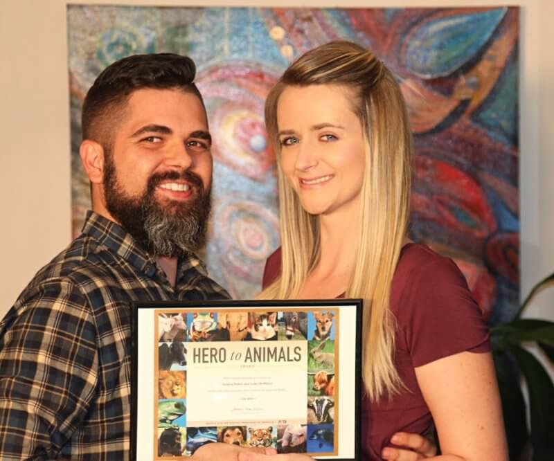 Hero to Animals Award PETA