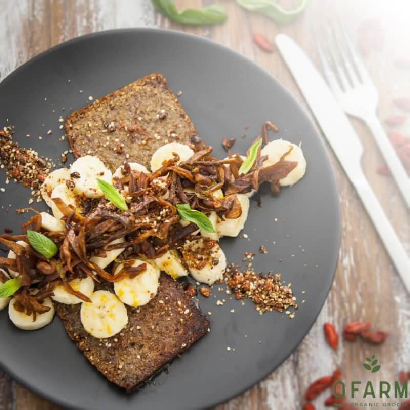 oFarm vegan banana bread