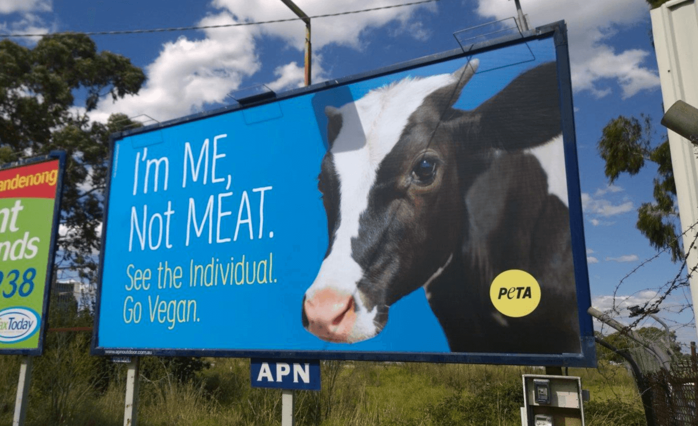 PETA’s Message to Melbourne: ‘I’m ME, Not MEAT’