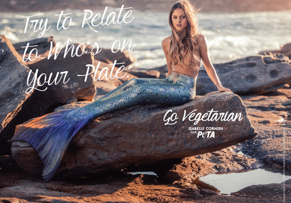 Isabelle Cornish Channels Her Inner Mermaid in New PETA Ad