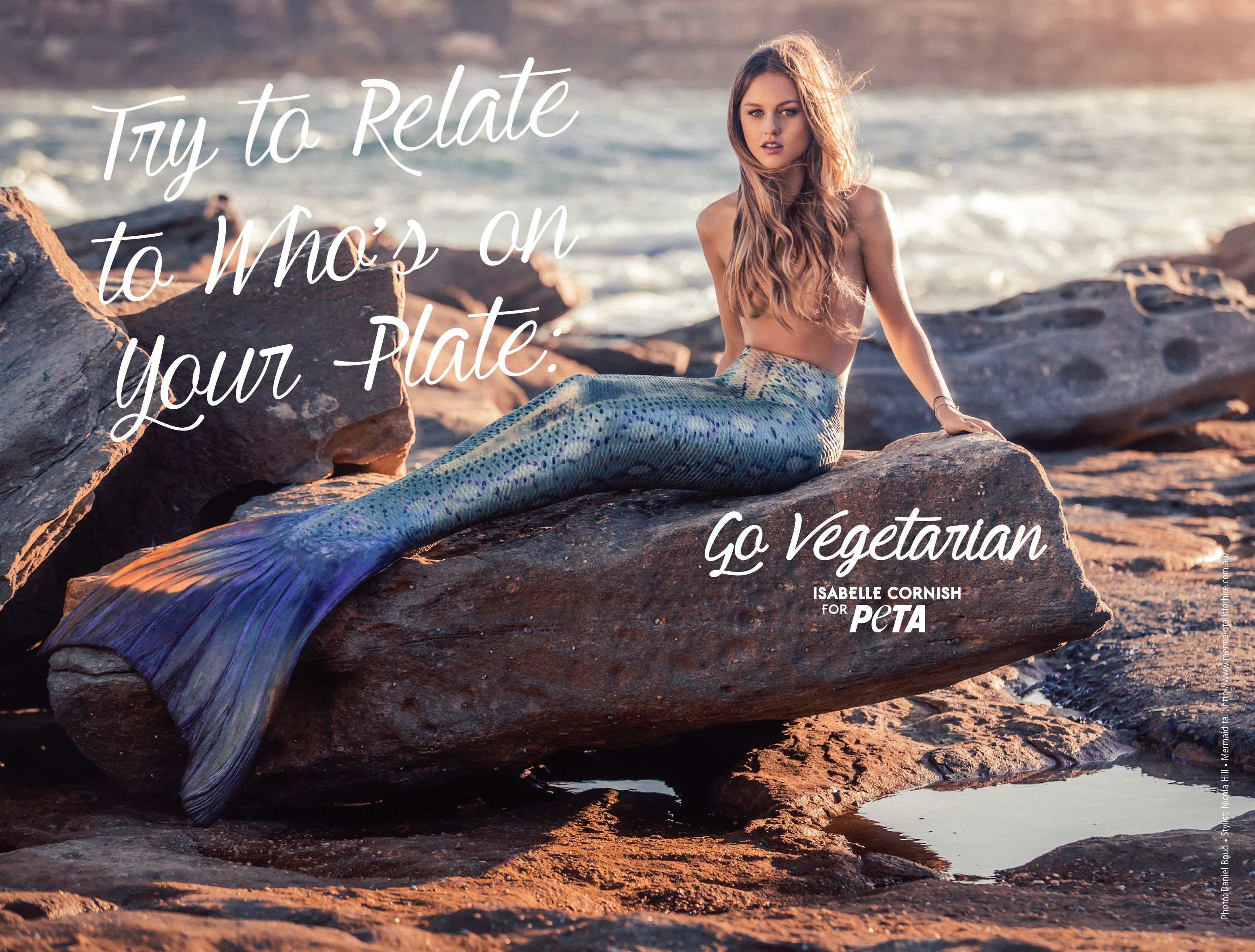 Isabelle Cornish Channels Her Inner Mermaid in New PETA Ad