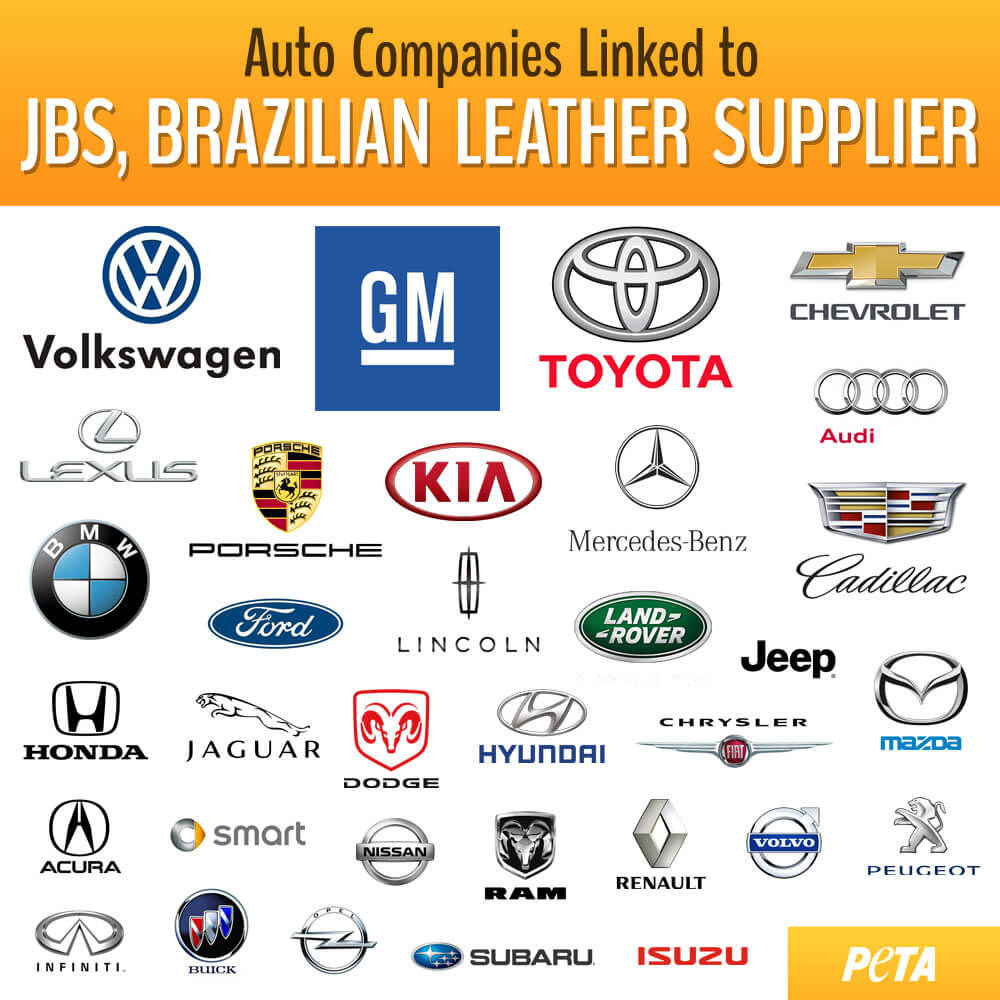 Infographic of JBS-linked car companies