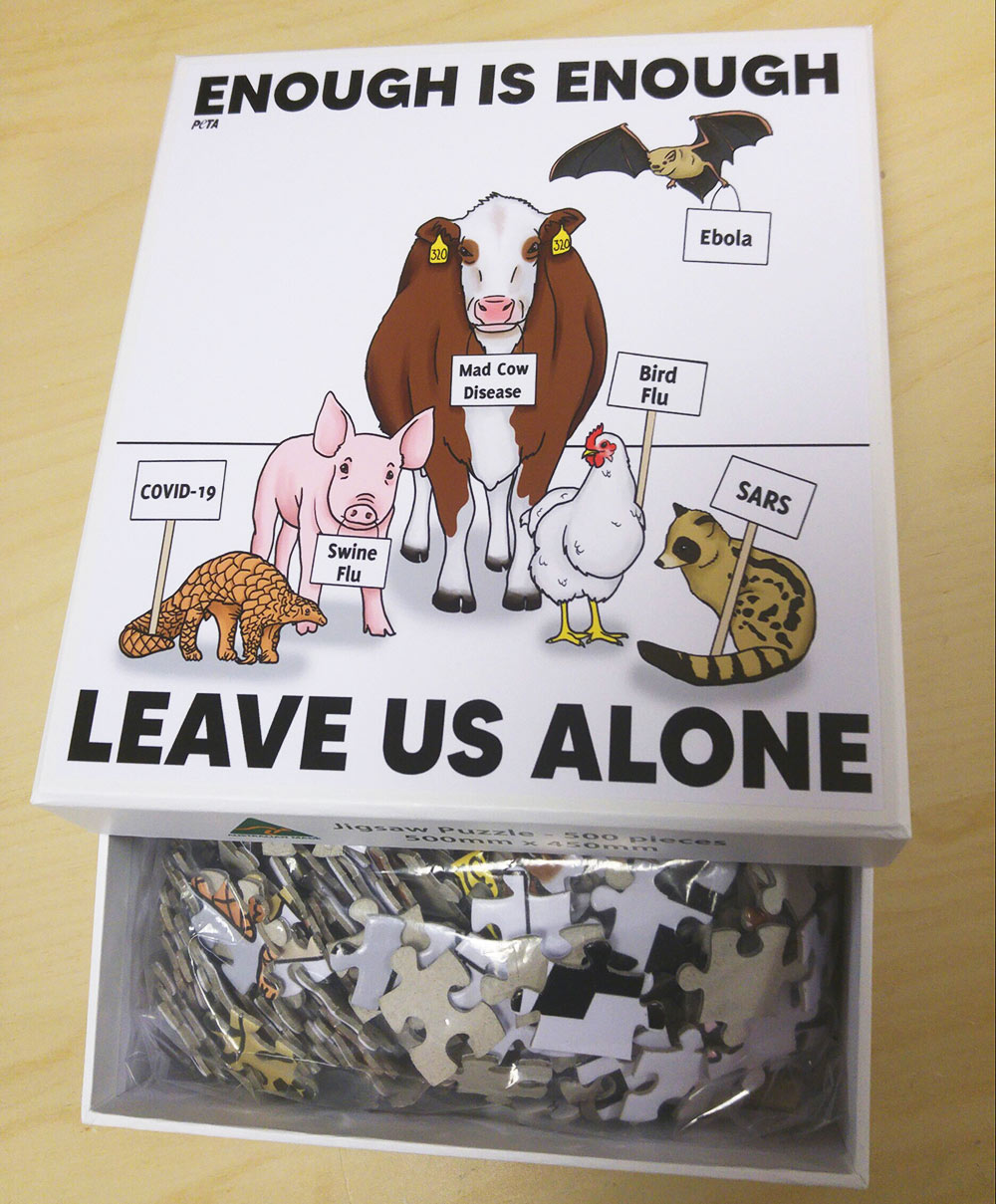 PETA's puzzle box.