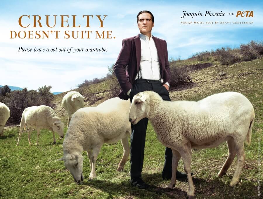Joaquin Phoenix Wool Cruelty Ad: Rejected!
