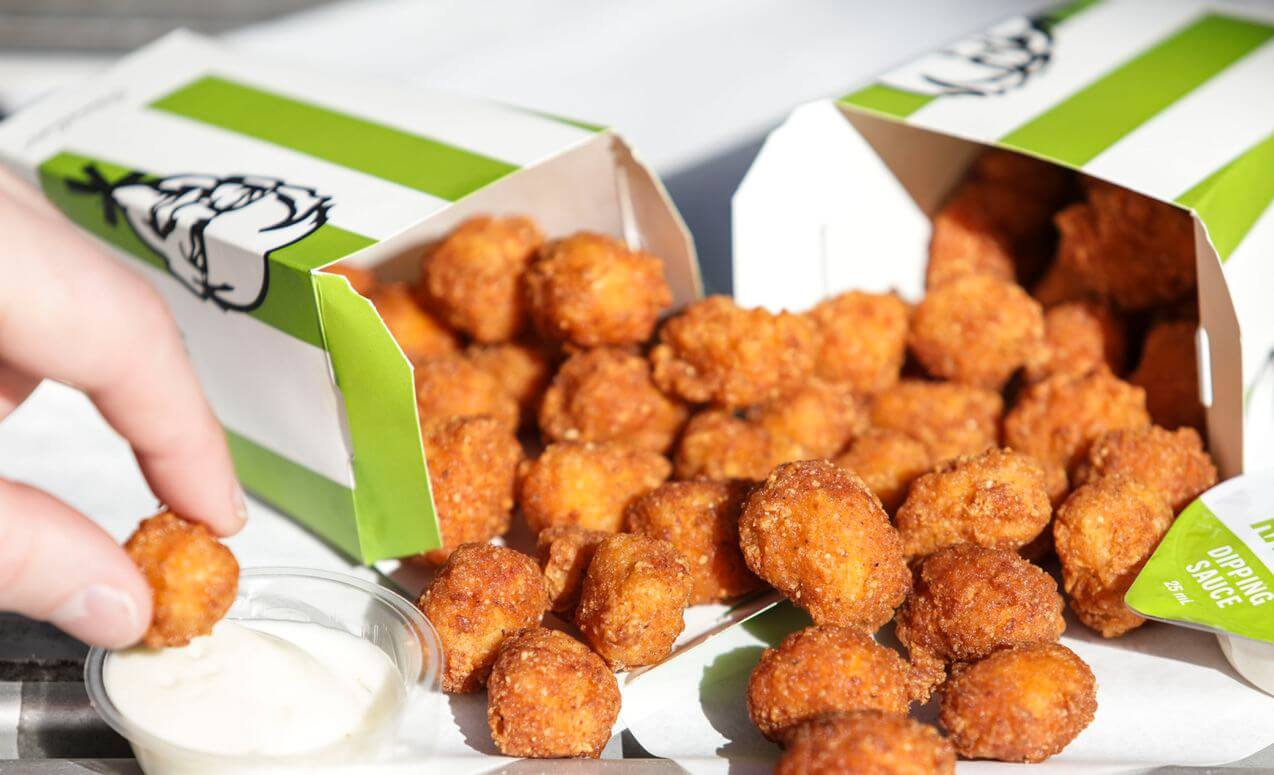 KFC Launches Pea-Protein Popcorn Chicken in Australia!