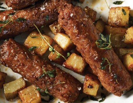 Linda McCartney Vegetarian Sausages Cooked