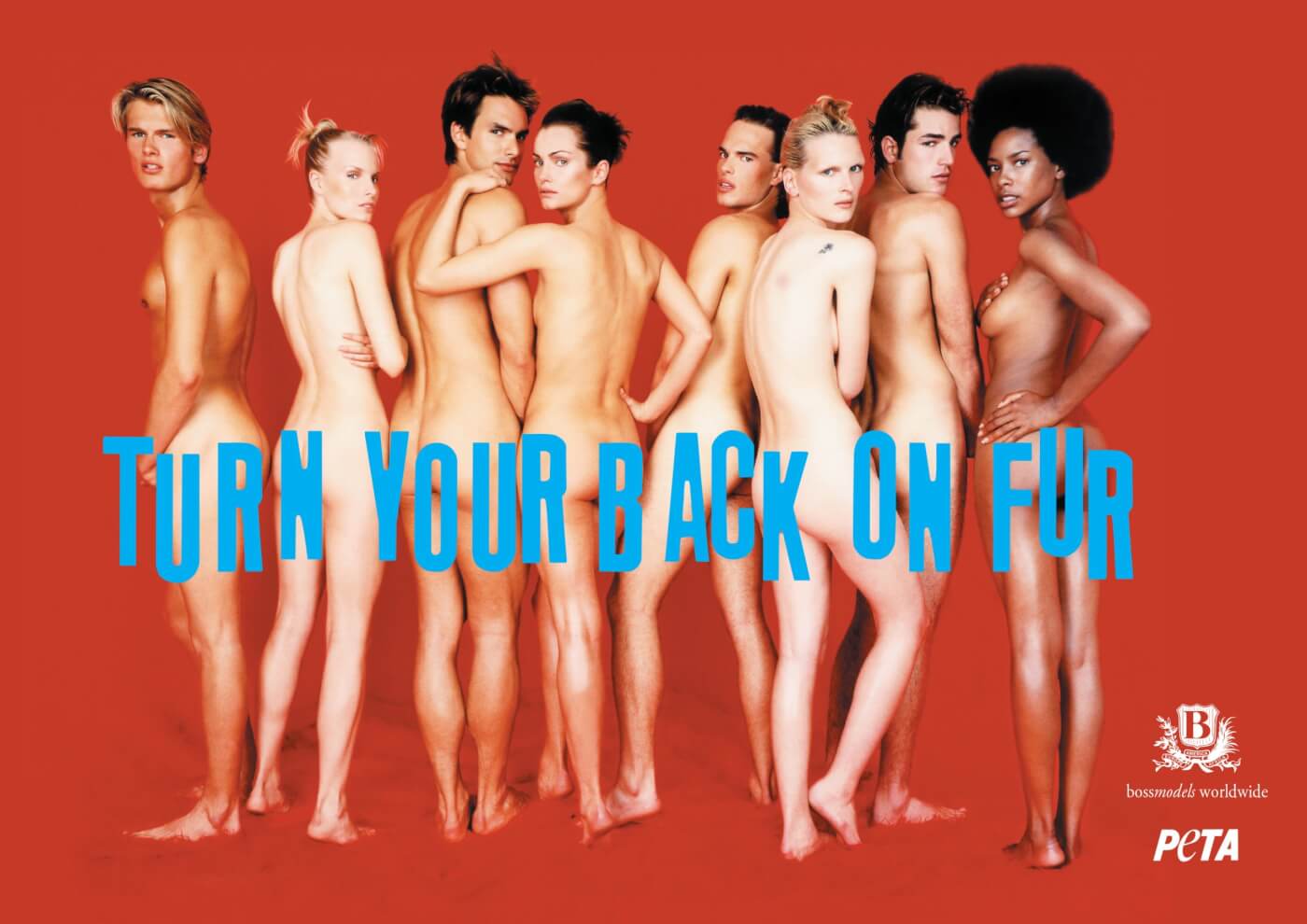 Marcus Schenkenberg, Joel West and Boss Models anti-fur campaign.