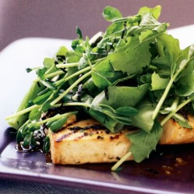 Marinated Soyco Tofu with Rocket Salad