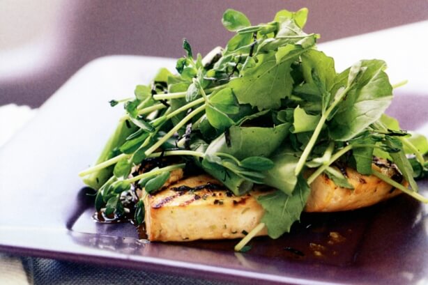 Marinated Soyco Tofu with Rocket Salad