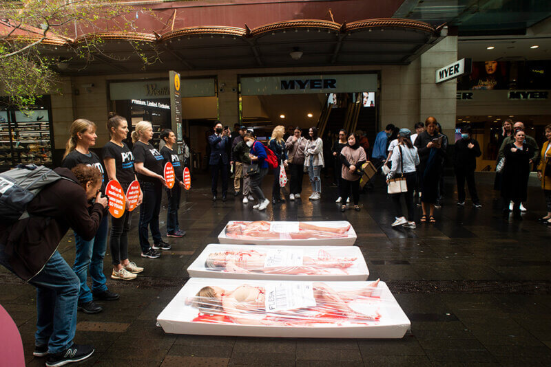 ‘Human Meat’ Served Up in Sydney Mall - News - PETA Australia