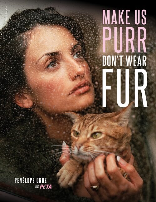 Penélope Cruz and PETA Urge Shoppers to Ditch Fur in New Christmas Ad Campaign