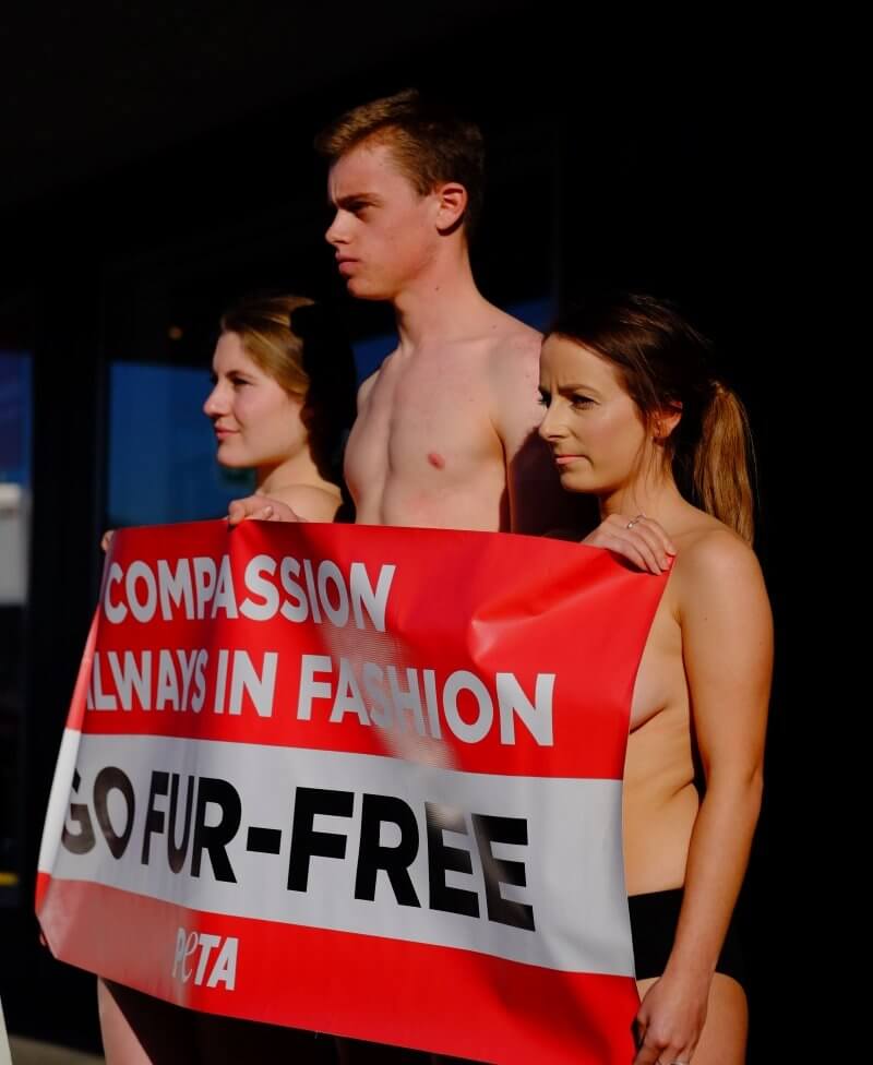 PETA Protest Annah Stretton