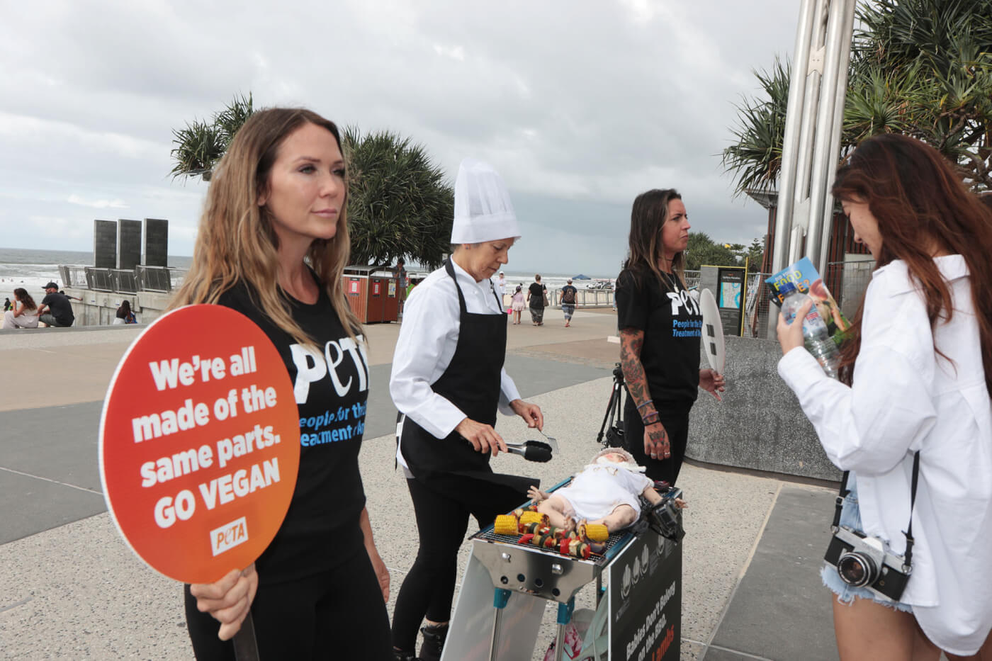 PETA protesters on the Gold Coast