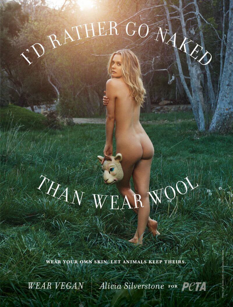 Alicia Silverstone, I'd Rather Go Naked Than Wear Wool