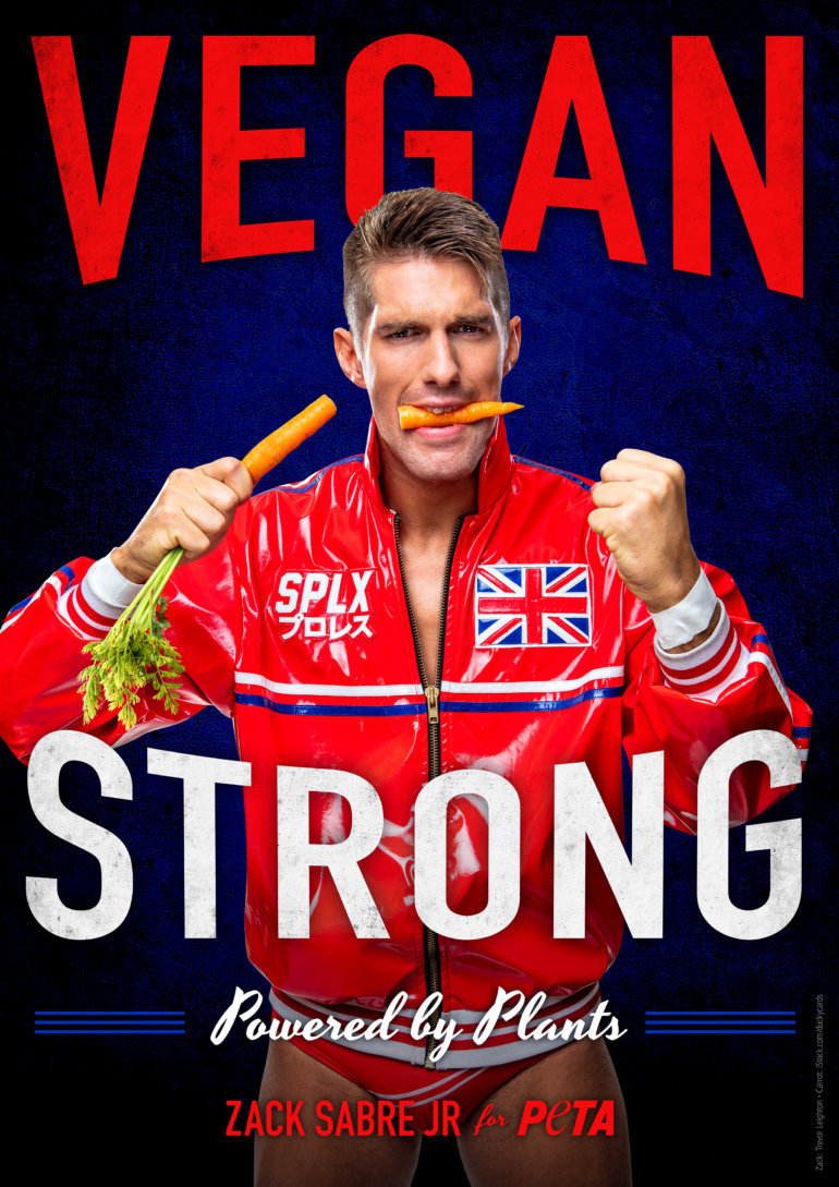 Zack Sabre is Vegan!