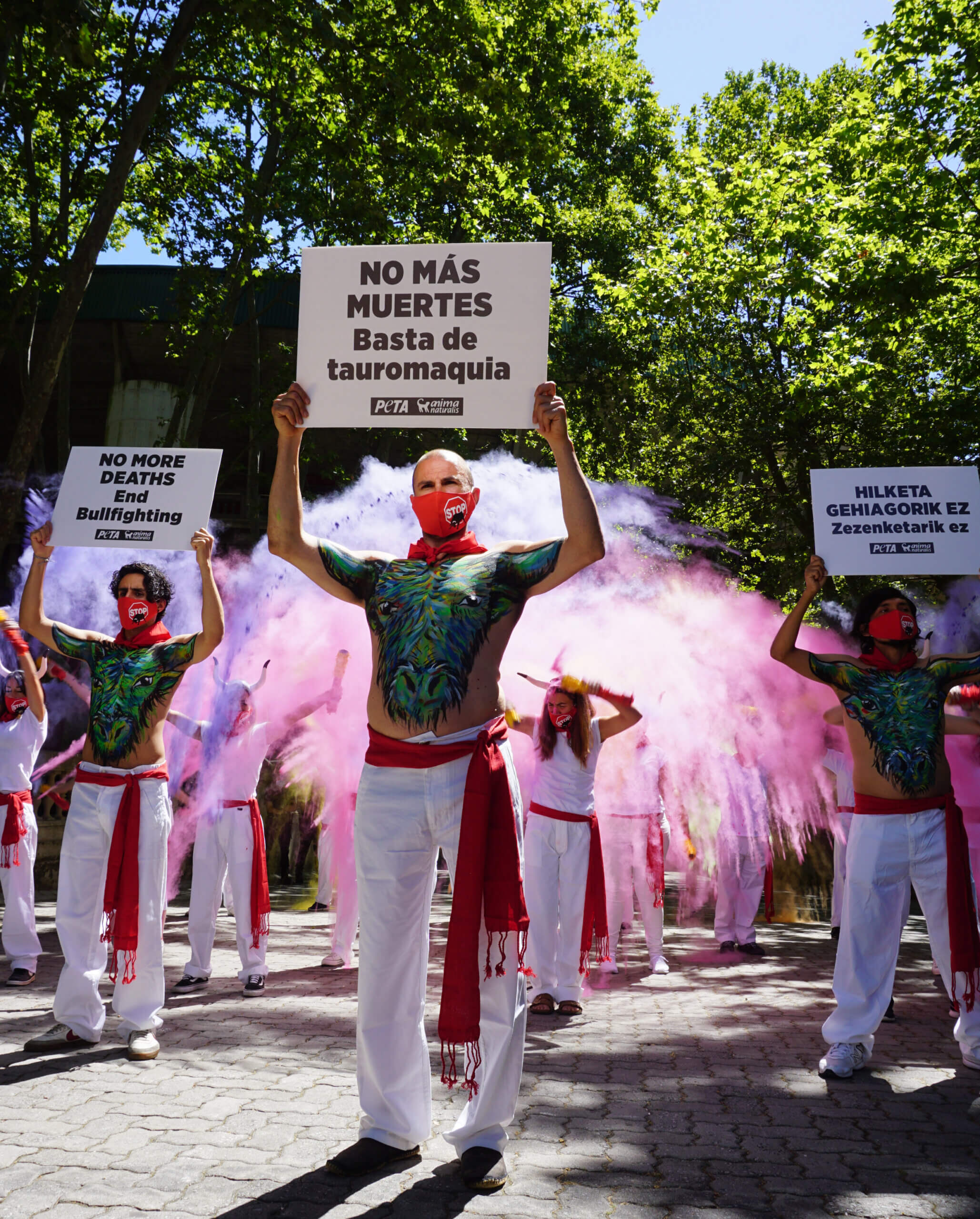 Colourful Celebration Marks Cancelled Bullfights in Pamplona