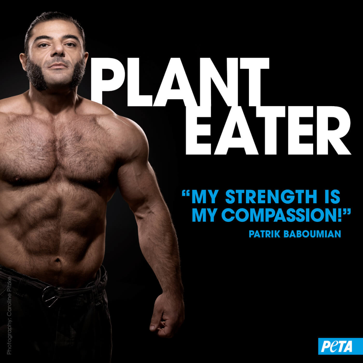 Patrik Baboumian's ad for PETA