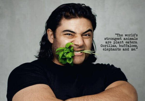 Strongman to ‘Wolverine’: Go Vegan