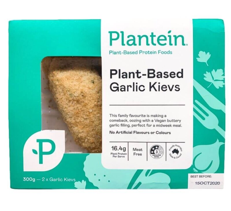 plantain plant based garlic kievs