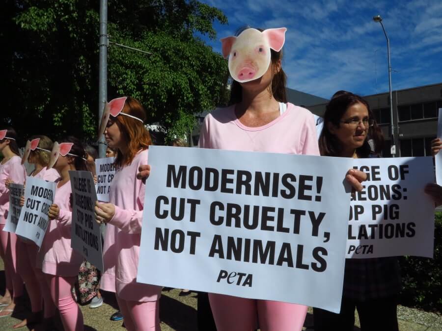 RACS Protest PETA