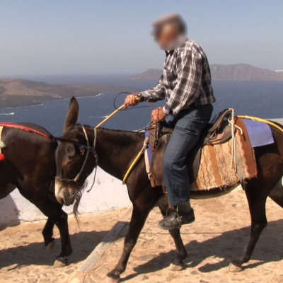 Animal abuse in Santorini.