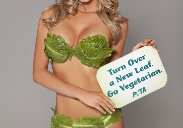 Playboy Model + Lettuce Bikini = Hot PETA Australia Ad