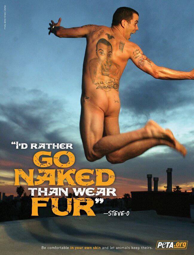 Steve O's PETA ad.