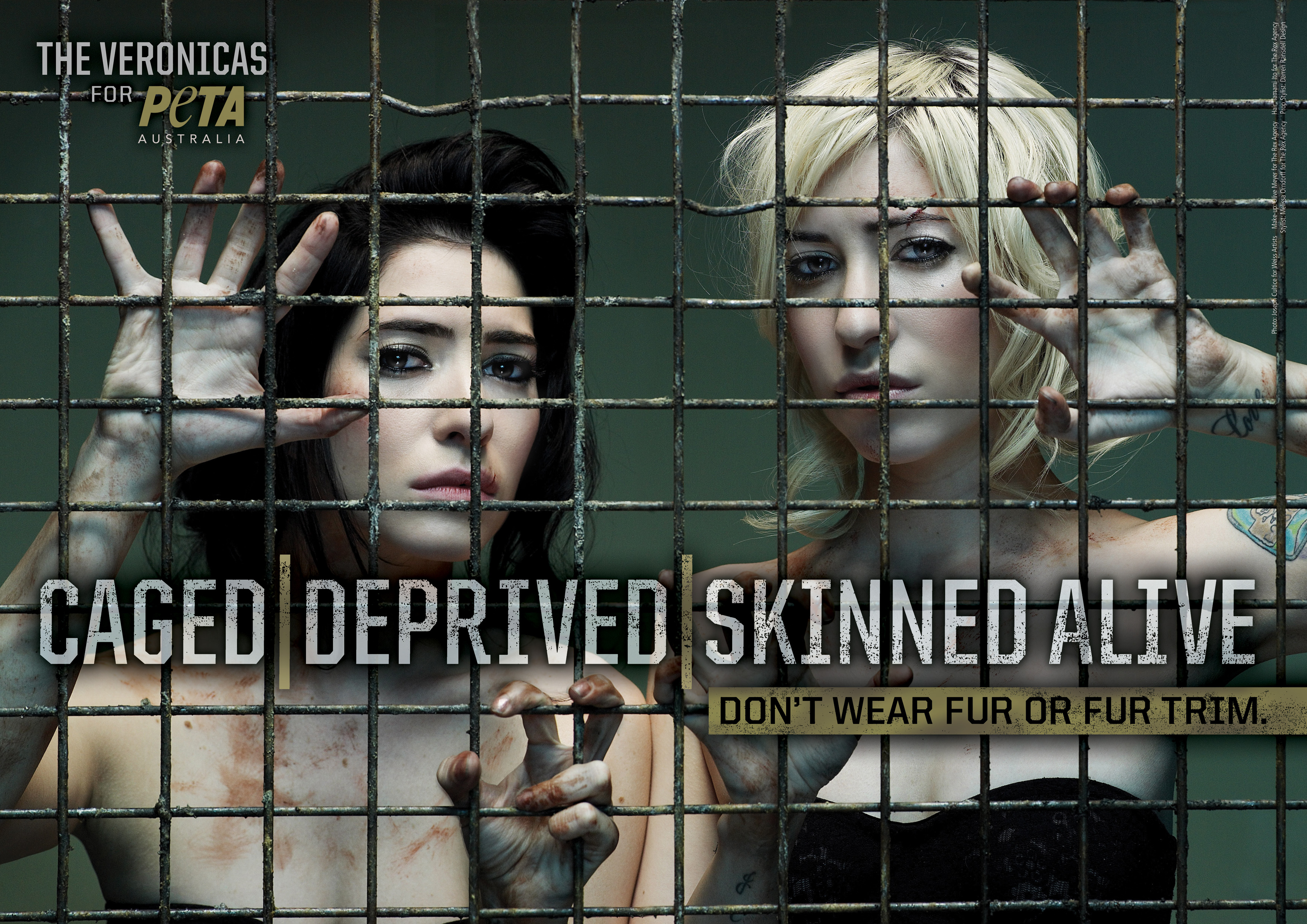 Caged, Deprived, Skinned Alive – The Veronicas Speak Out Against Fur