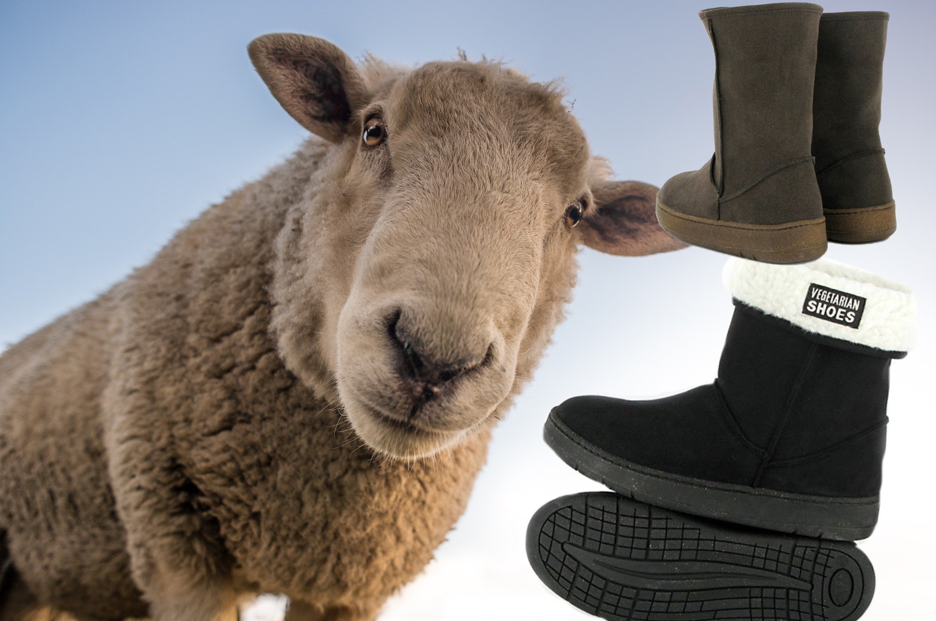 vegan sheepskin boots