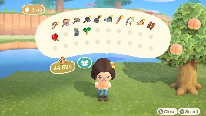 Vegan food in Animal Crossing.