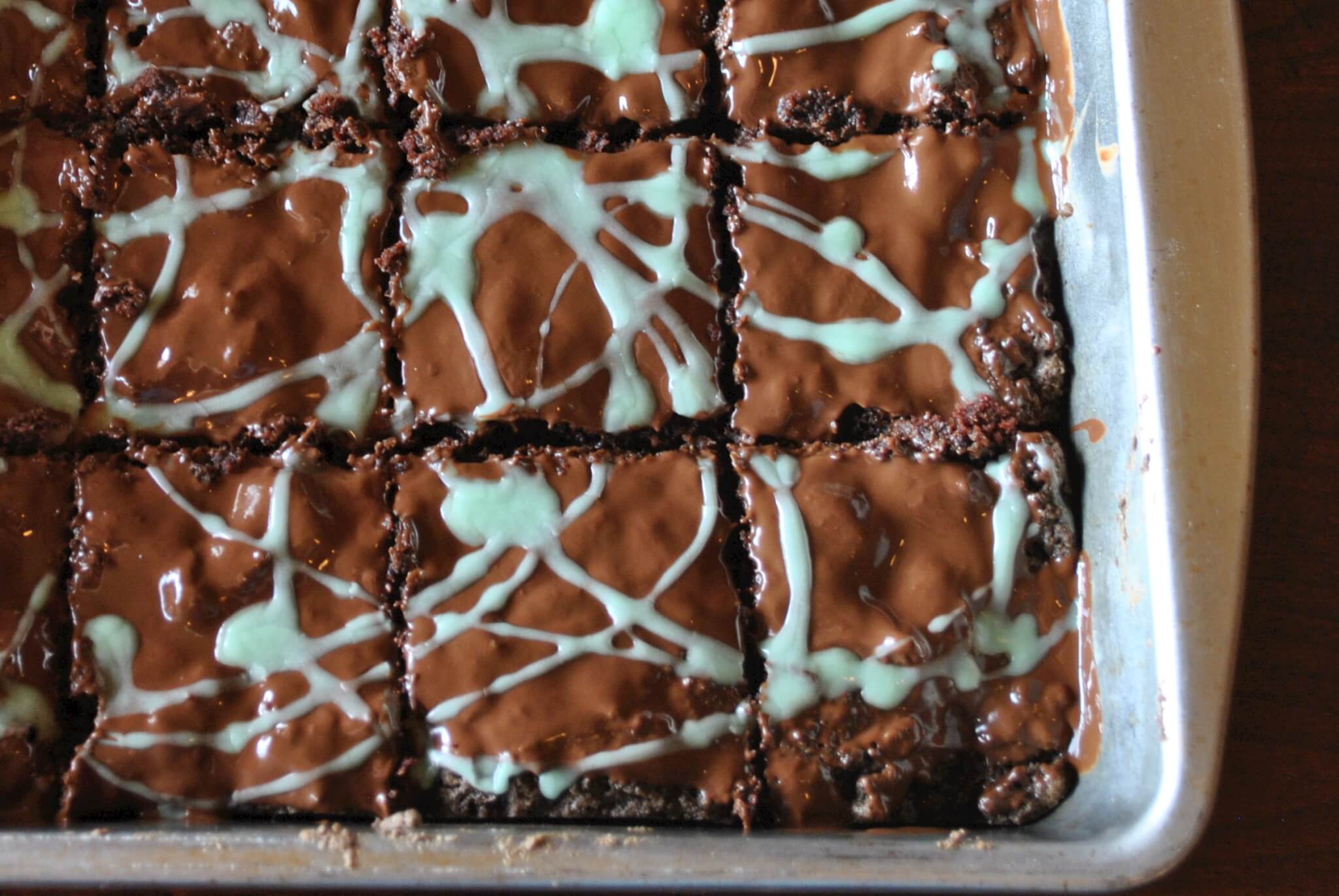 Vegan Brookie Grasshopper Squares