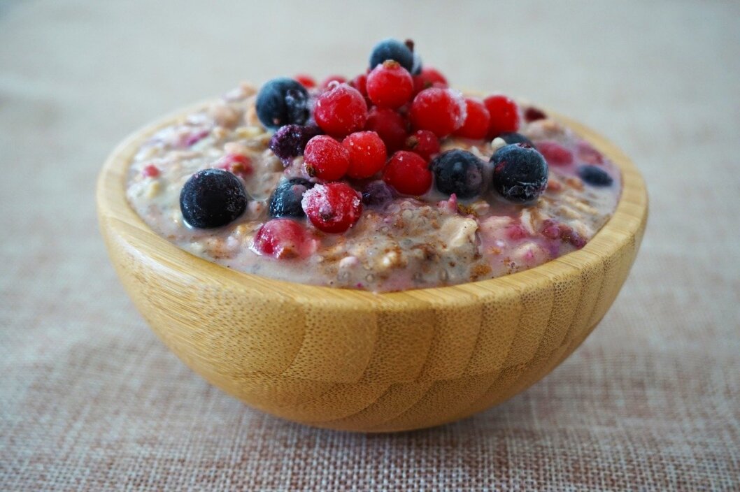 a bowl of overnight oats.