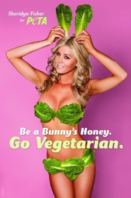 Sheridyn Fisher PETA ad