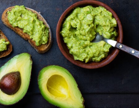 Smashed avocado vegan