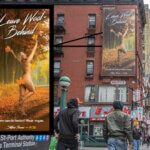 a billboard of Stefania Ferrario in NYC