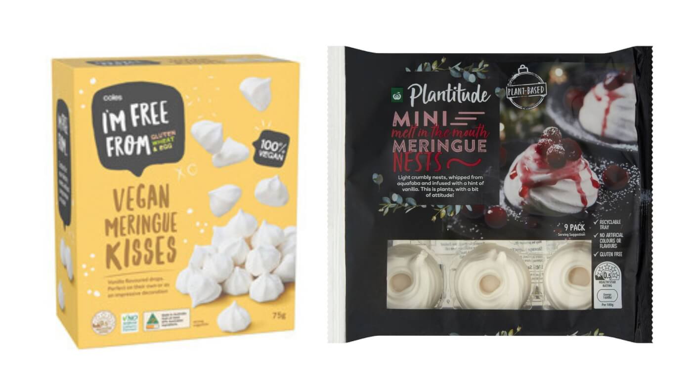 vegan meringue available in Australian supermarkets