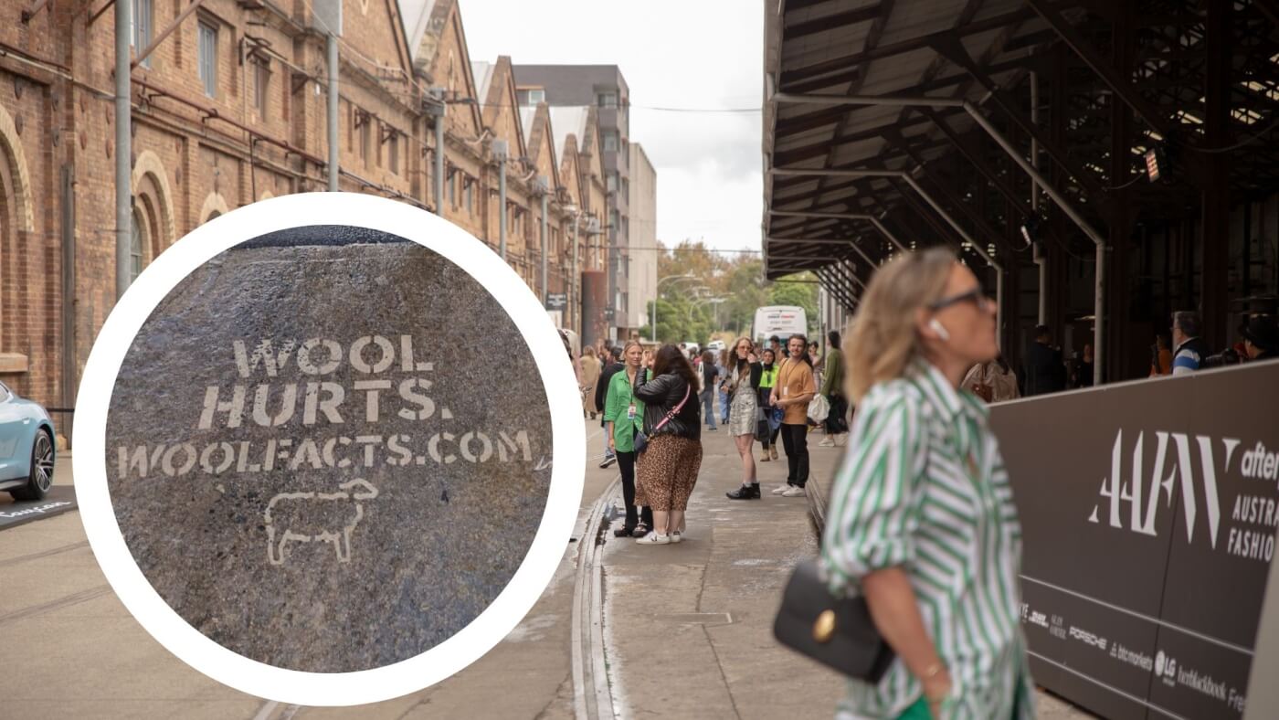 ‘Wool Hurts’ Message Taken to the Streets at Fashion Week